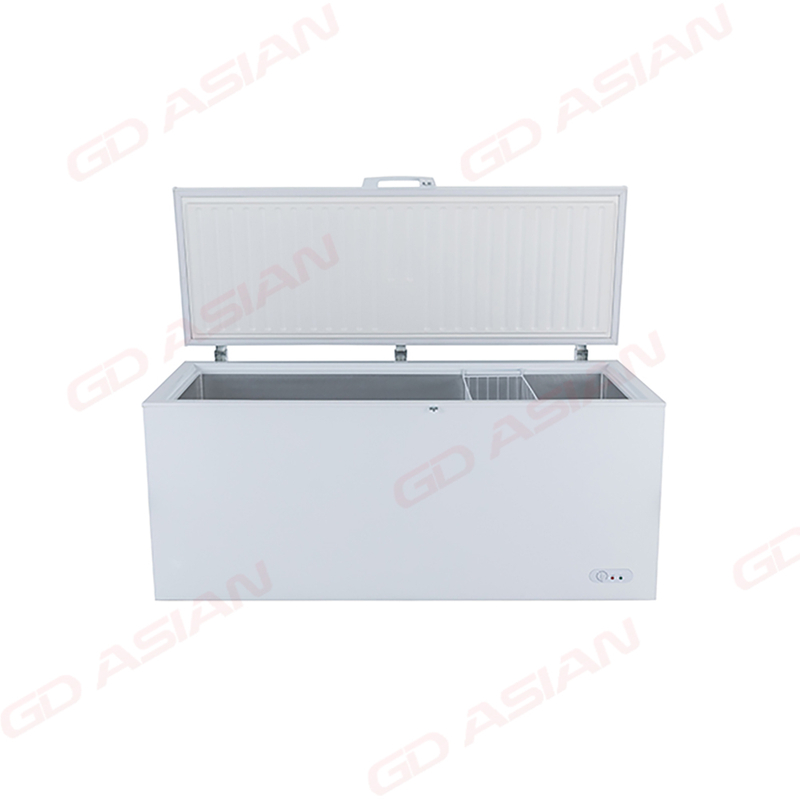 Compact Deep Chest Freezer with Removable Basket White