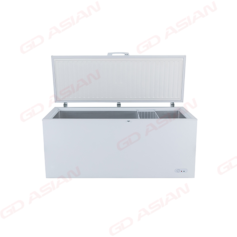 Compact Deep Chest Freezer with Removable Basket White