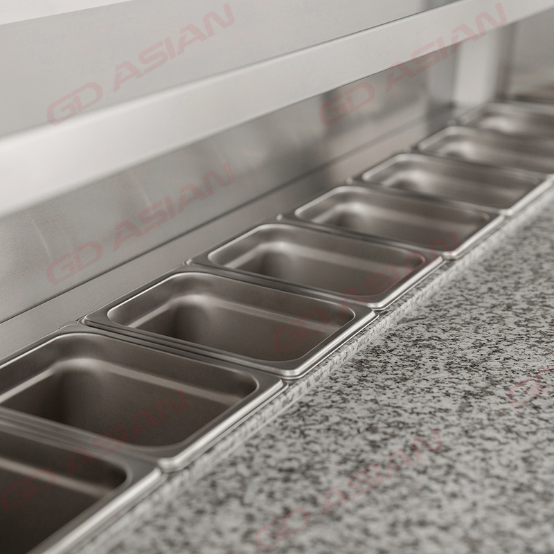 CE Commercial Stainless Steel Saladette Counter