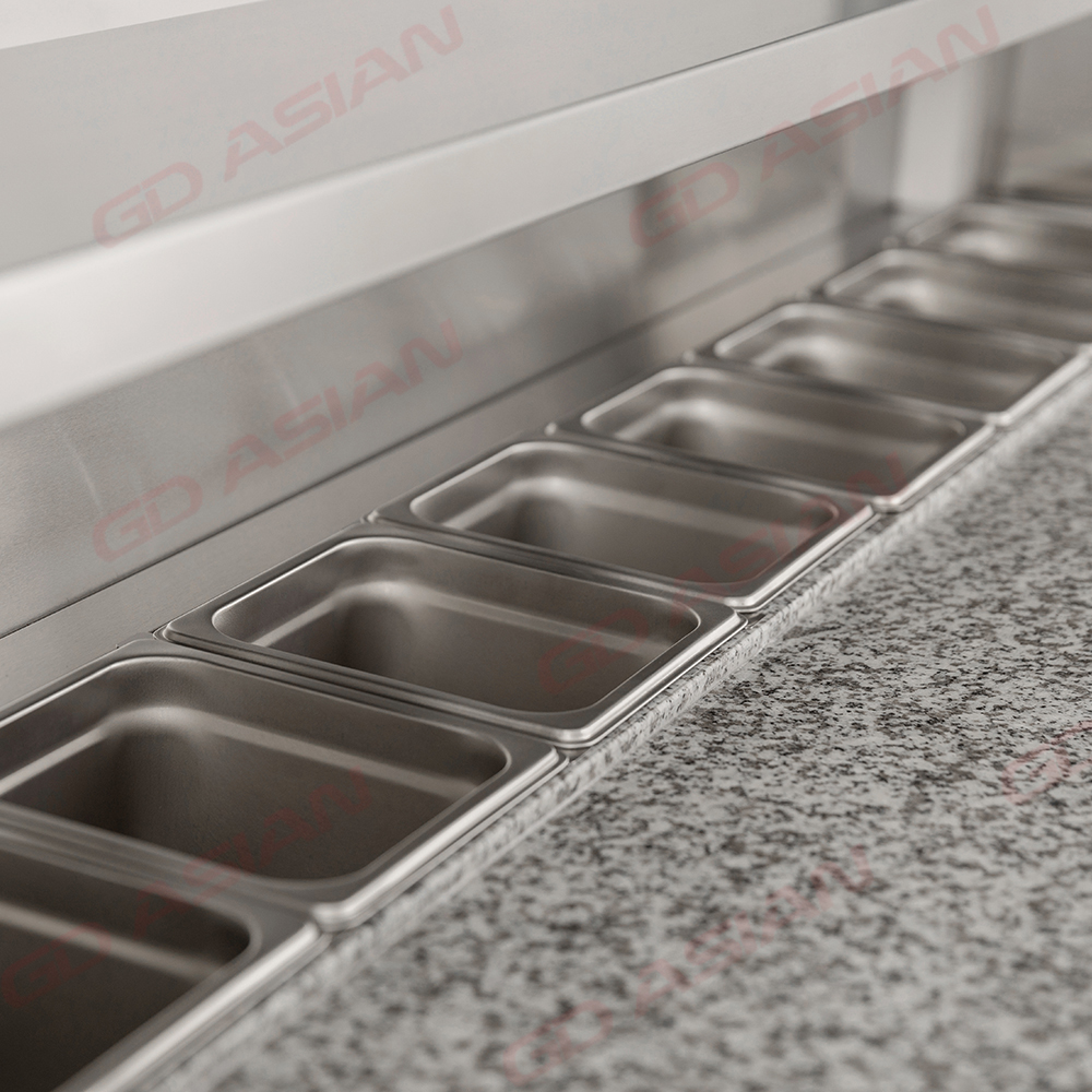 CE Commercial Stainless Steel Saladette Counter