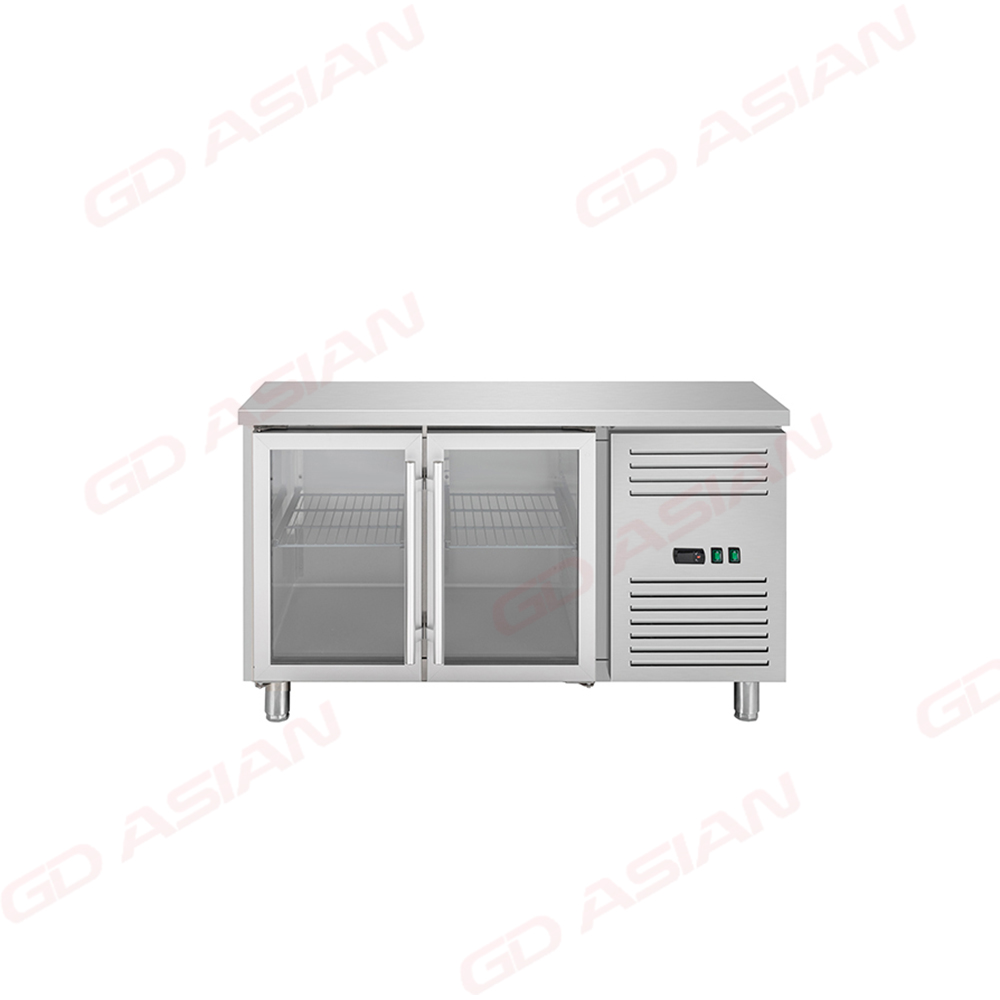 European Type Auto Defrost GN Counter Freezer with Backsplash