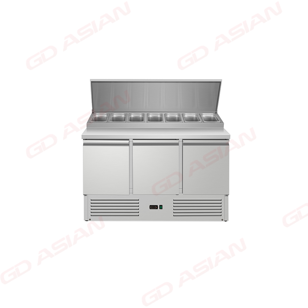Saladette 700 (GN 1/1) Refrigerated Prep Table with Lid