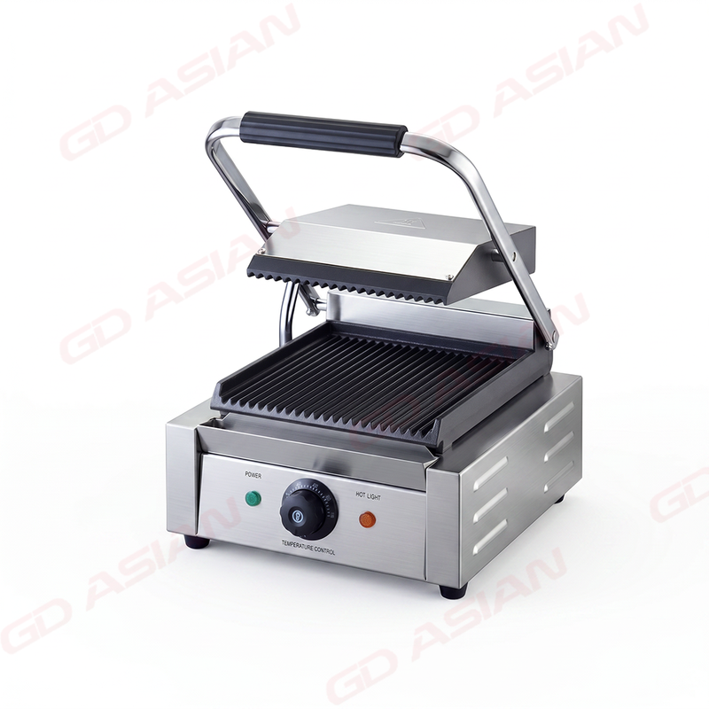 Commercial Electric Contact Grill with Cast Iron Plate