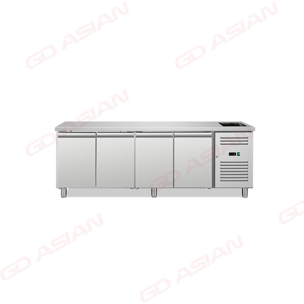 GN2100TN-S Ventilated GN Counter with Integrated Sink