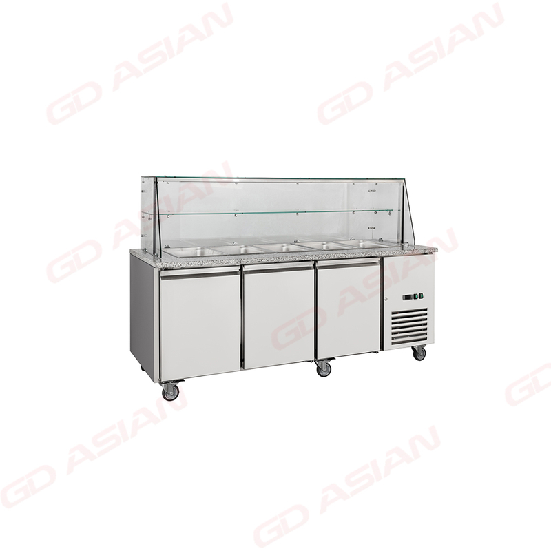 Energy-Efficient Marble Worktop Line Preparation Table for Easy Cleaning
