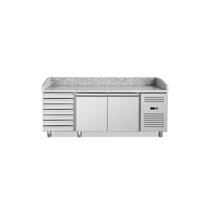 Hot Sale Refrigerated Pizza Prep Table with Top Display