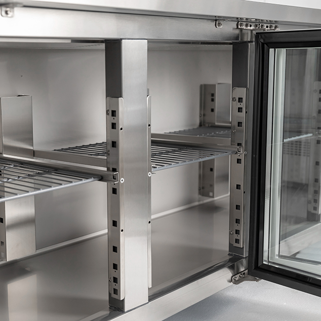 Double Temperature 700mm Depth Refrigerated Counter