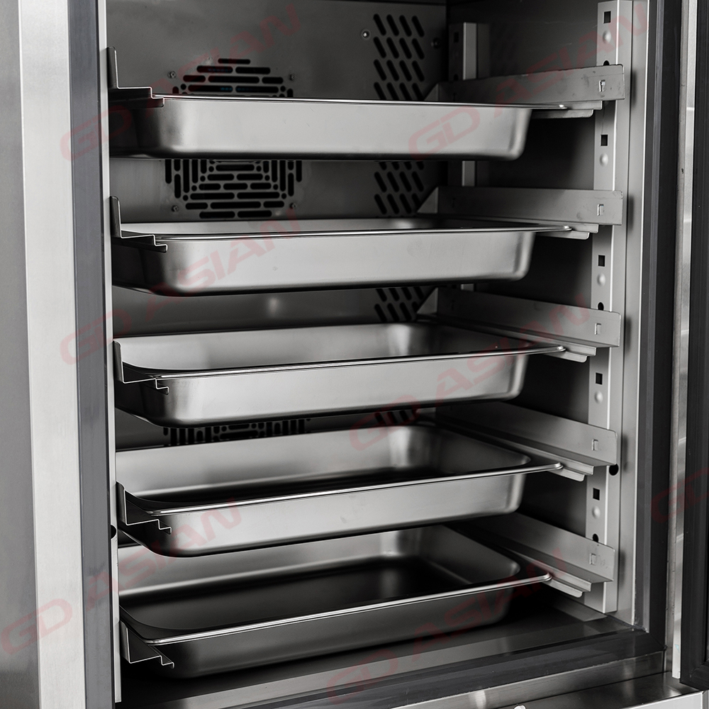 CE Certification 10GN trays Blast Chiller with fan-cooling