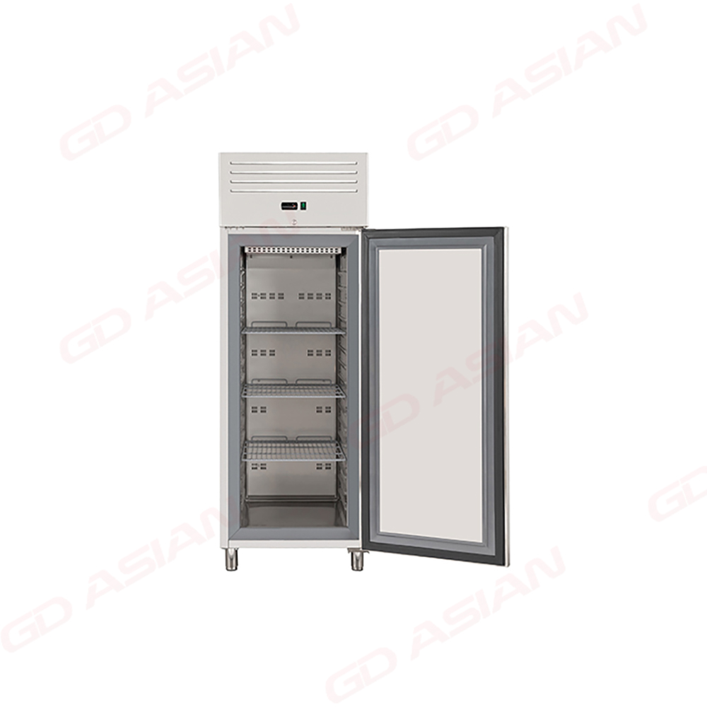 European 550L Upright Cabinet with Integrated Stamped Liner