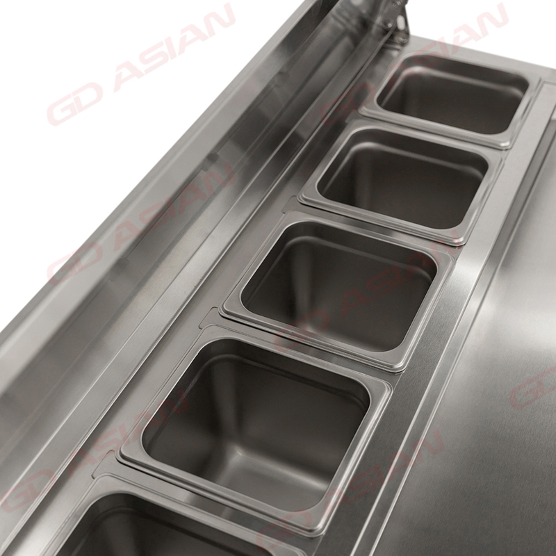  Stainless Steel PS-200 Refrigerated Saladette Counter-247L Capacity
