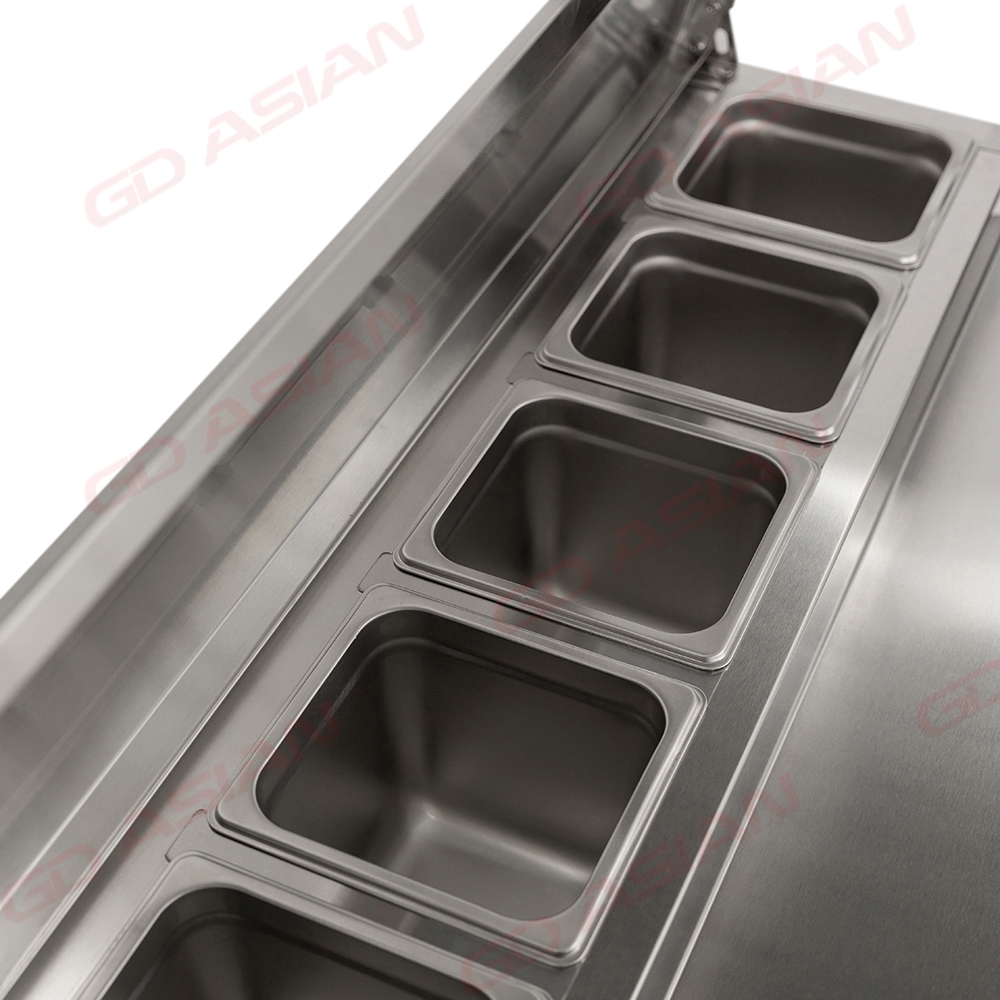  Stainless Steel PS-200 Refrigerated Saladette Counter-247L Capacity