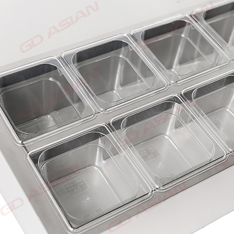 Commercial Refrigerated Topping Unit for American Style Pans