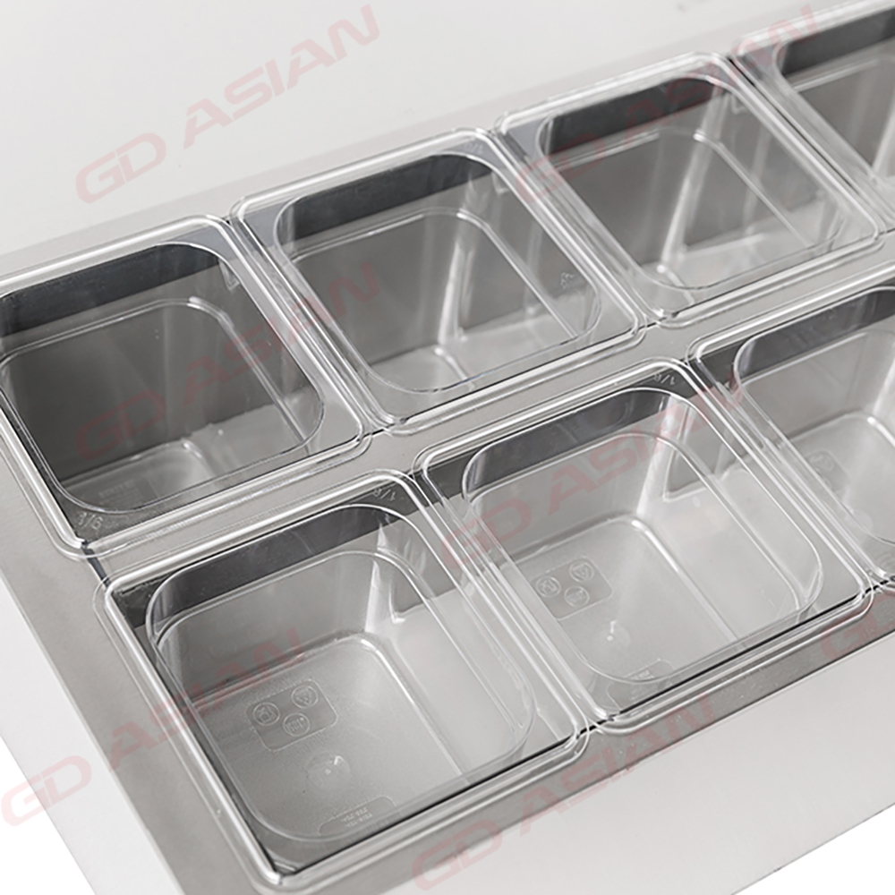 Commercial Refrigerated Topping Unit for American Style Pans