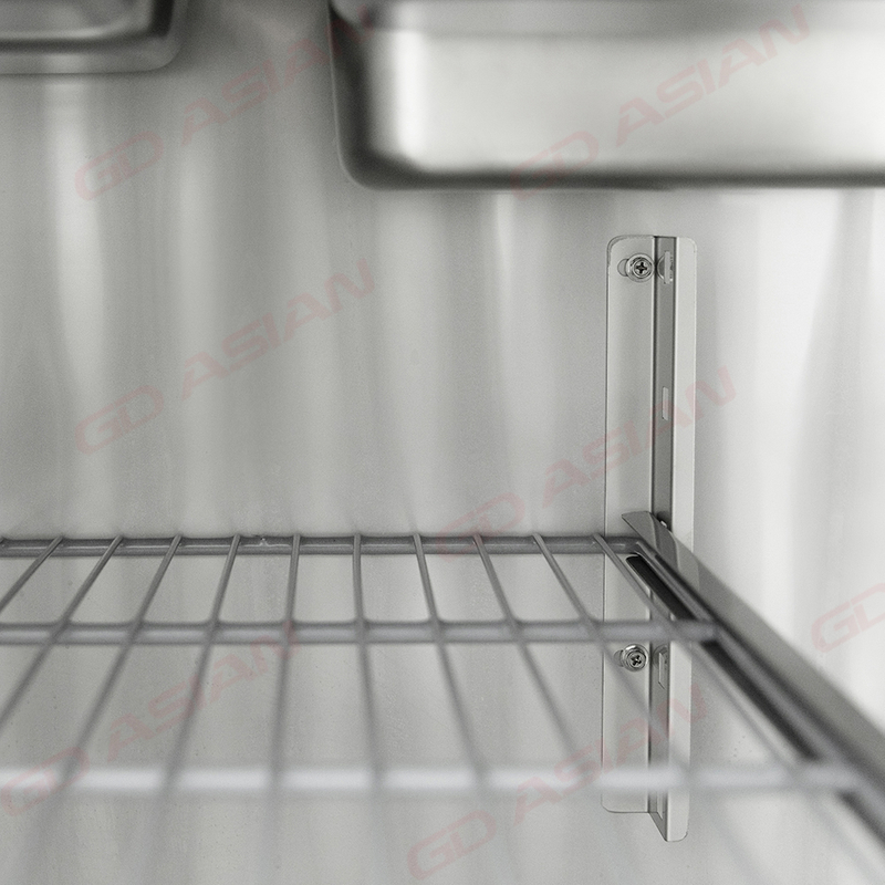 Commercial Prep Table Countertop 2 Solid Door Salad Refrigerator