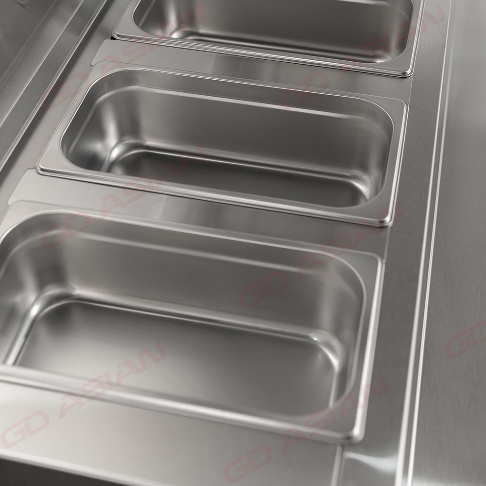 Commercial Refrigerator Stainless Steel salad Prep Table
