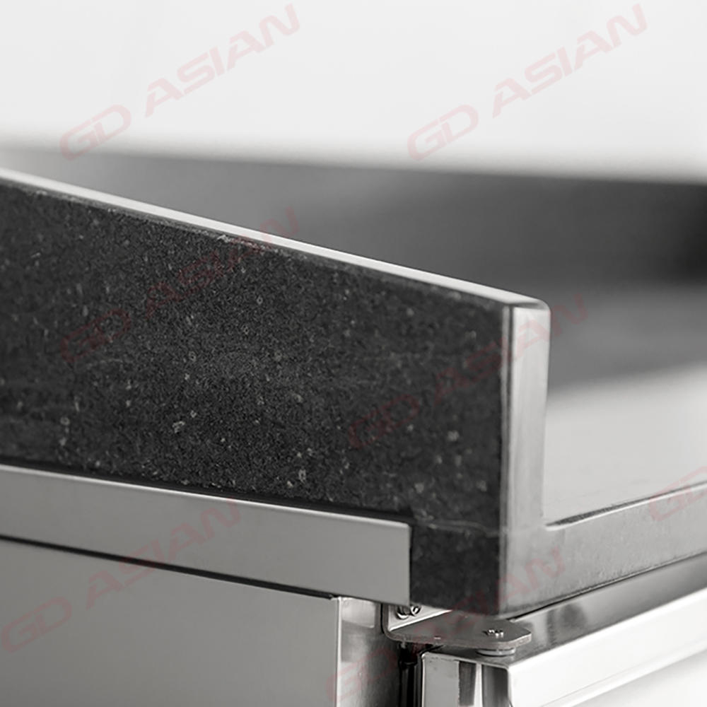 Commercial Pizza Prep Table Refrigerated Black Granite Top Series