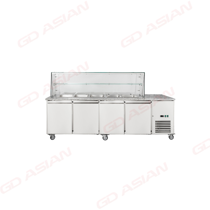 Energy-Efficient Marble Worktop Line Preparation Table for Easy Cleaning