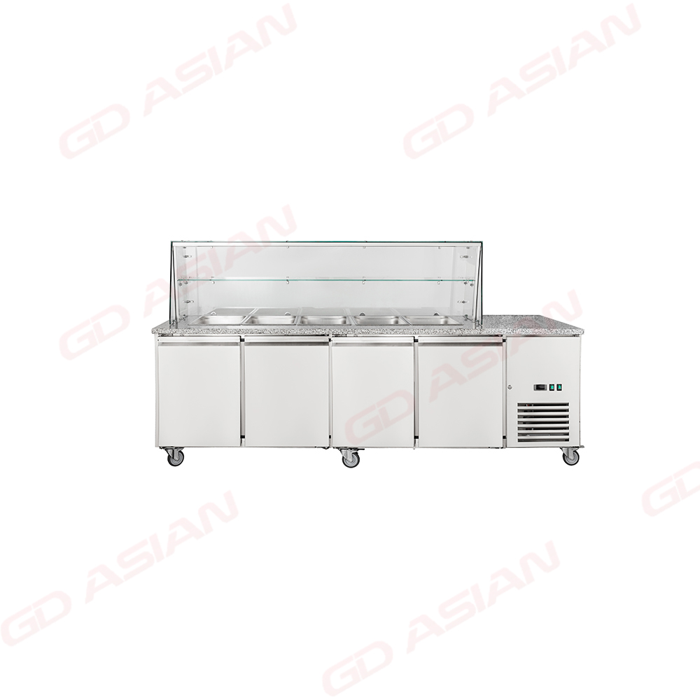 Energy-Efficient Marble Worktop Line Preparation Table for Easy Cleaning
