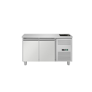 GN2100TN-S Ventilated GN Counter with Integrated Sink