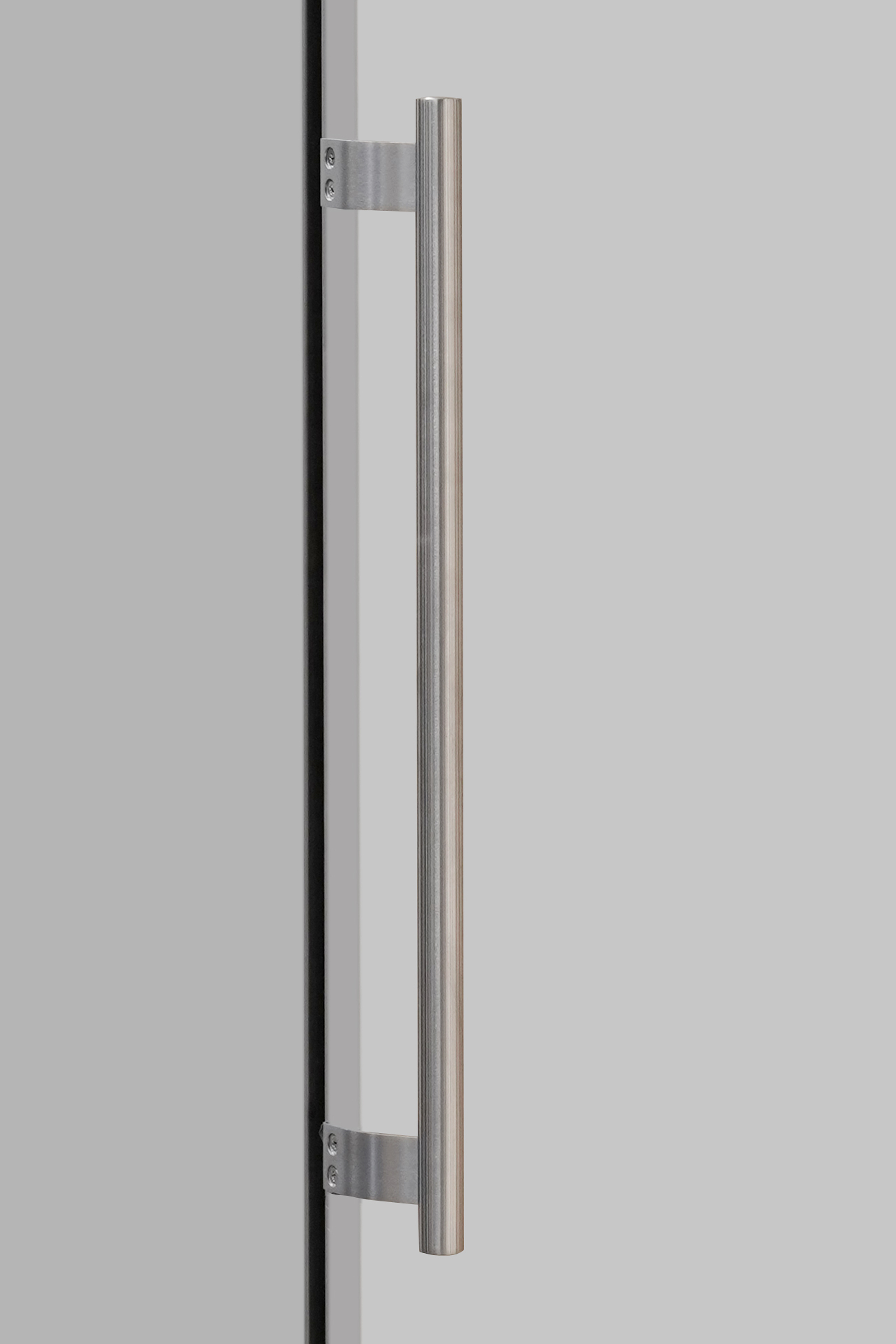 Glass Door Refrigerator Freezer Upright Cooler Interior White Steel