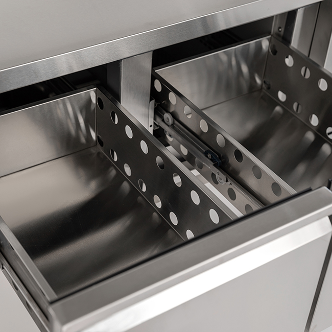Commercial Refrigerated Chef Base Counter Chiller Freezer