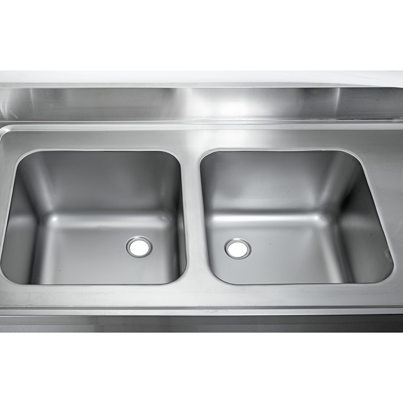 Stainless Steel Sink Units for Commercial Use Double Sink