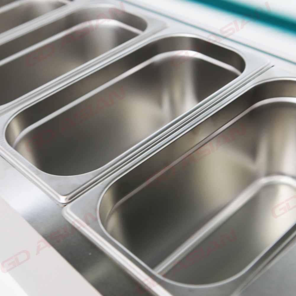 VRXH1000/330 Commercial Stainless Steel Saladette glass cover