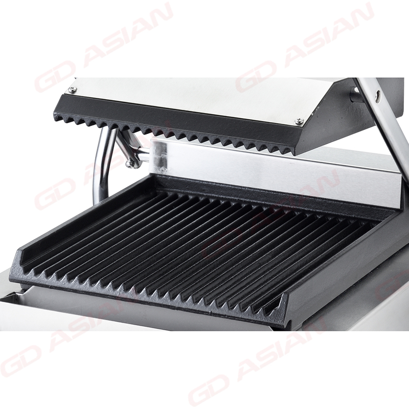 Commercial Electric Contact Grill with Cast Iron Plate