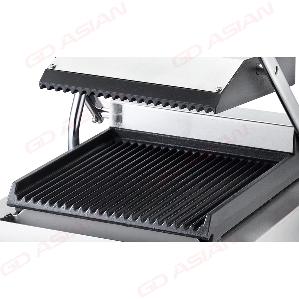 Commercial Electric Contact Grill with Cast Iron Plate
