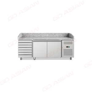 Hot Sale Refrigerated Pizza Prep Table with Top Display