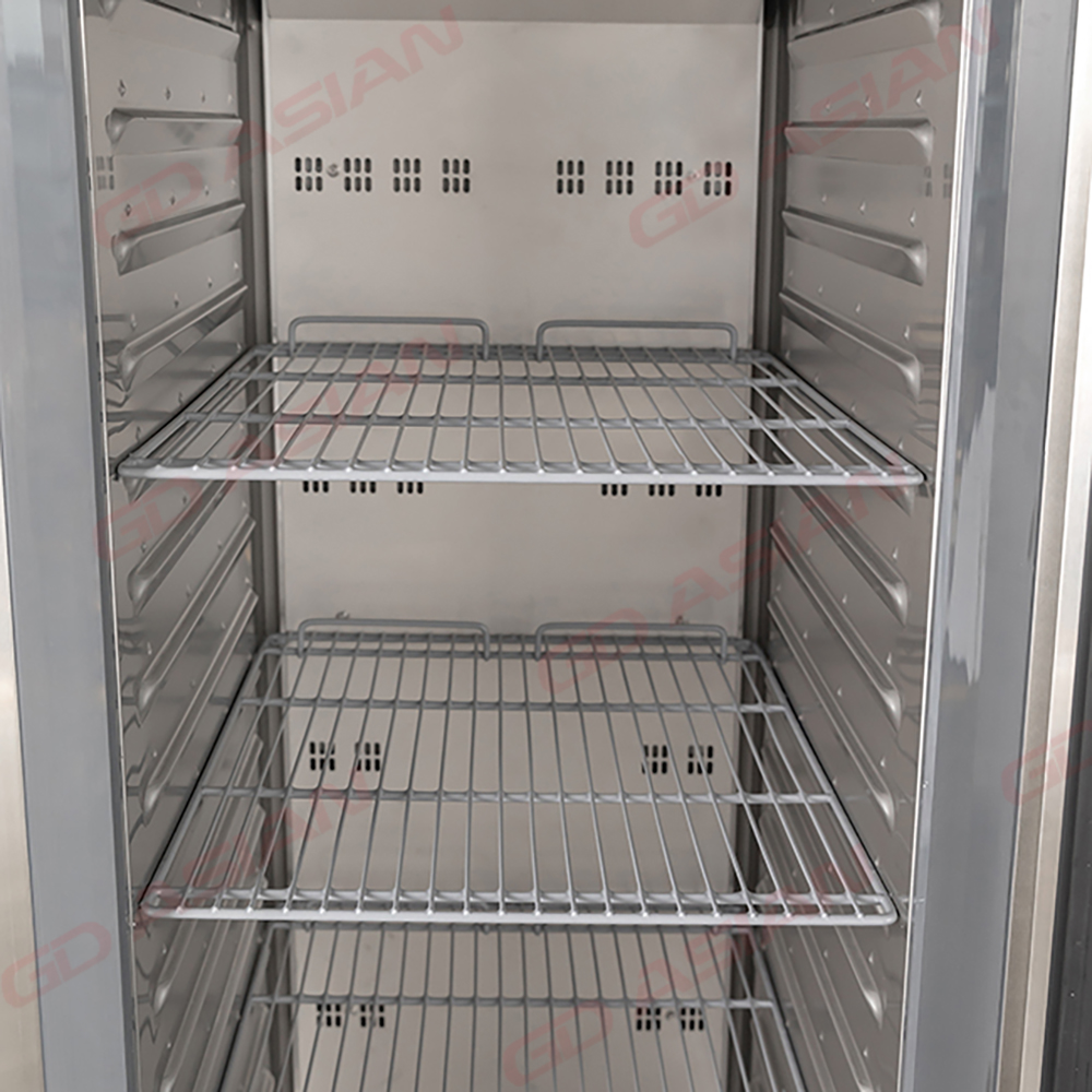 European 550L Upright Cabinet with Integrated Stamped Liner