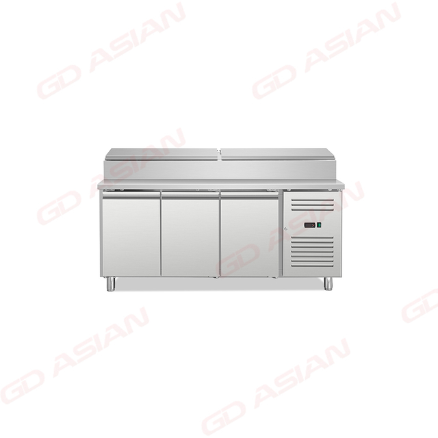 SH2000/800 Commercial Sandwich Prep Table with Refrigerator Stainless Steel