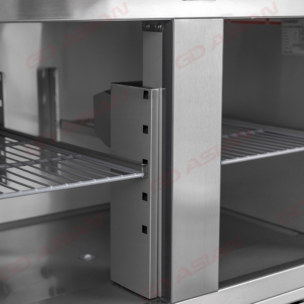 240 Liter Commercial Stainless Steel Saladette With 2 Drawer 