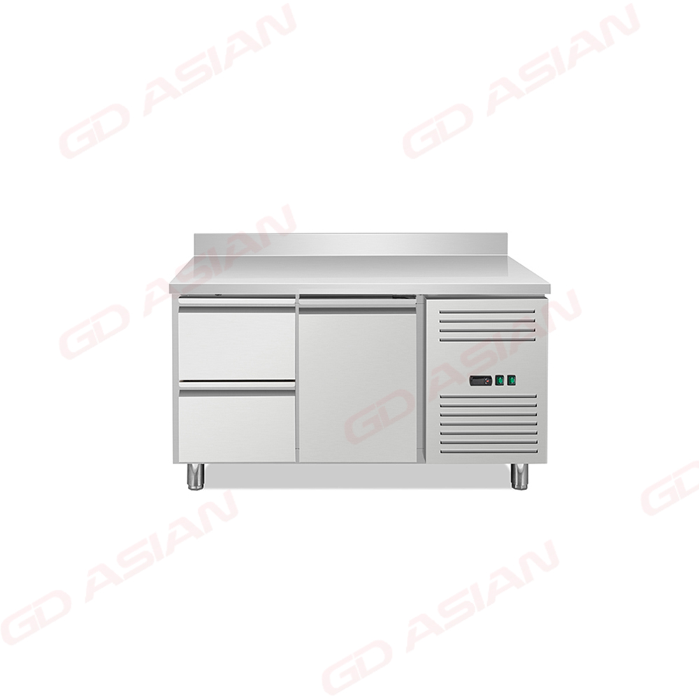 European Type Auto Defrost GN Counter Freezer with Backsplash