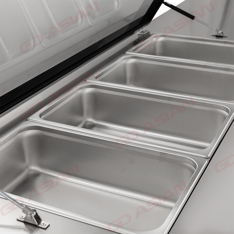 2500mm GN Pan Compatibility Preparation Tables for Efficiency