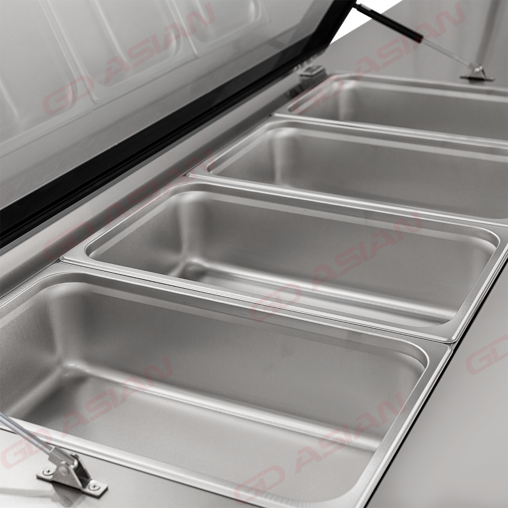 2500mm GN Pan Compatibility Preparation Tables for Efficiency