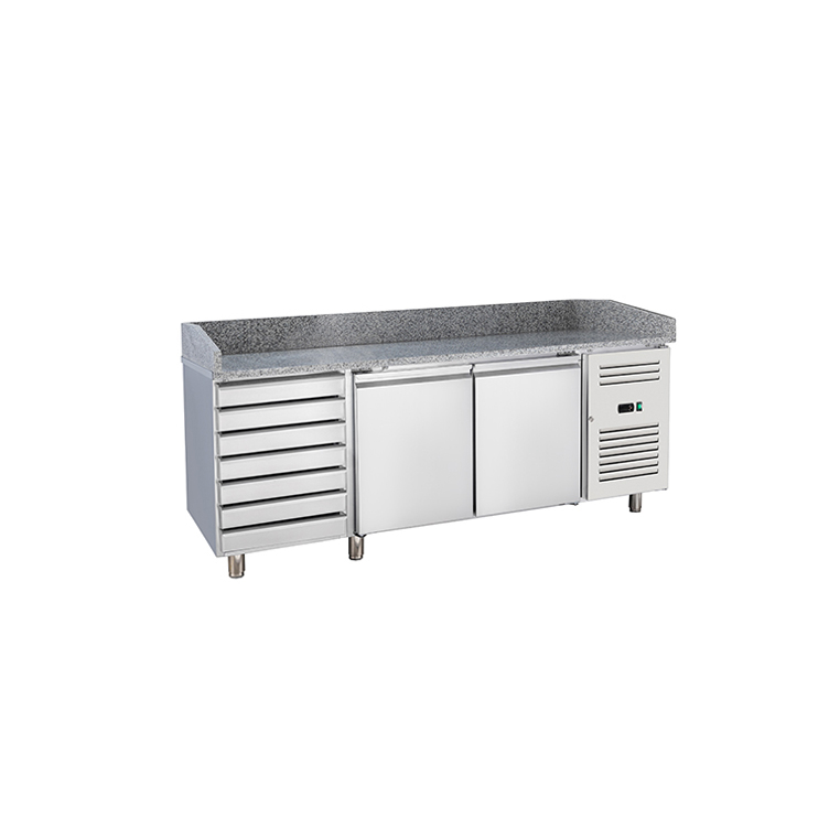 Hot Sale Refrigerated Pizza Prep Table with Top Display