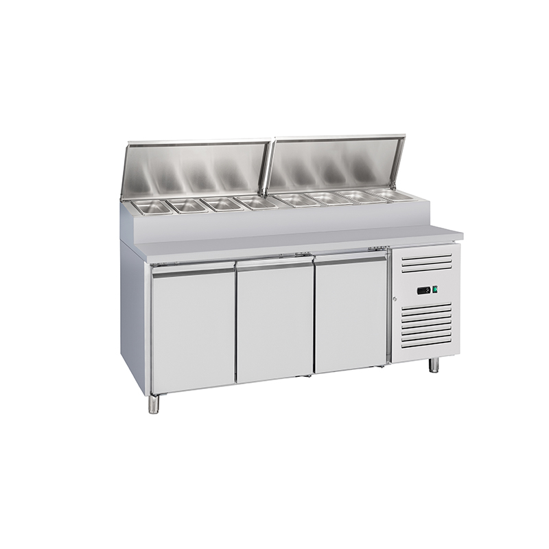 SH2000/800 Commercial Sandwich Prep Table with Refrigerator Stainless Steel