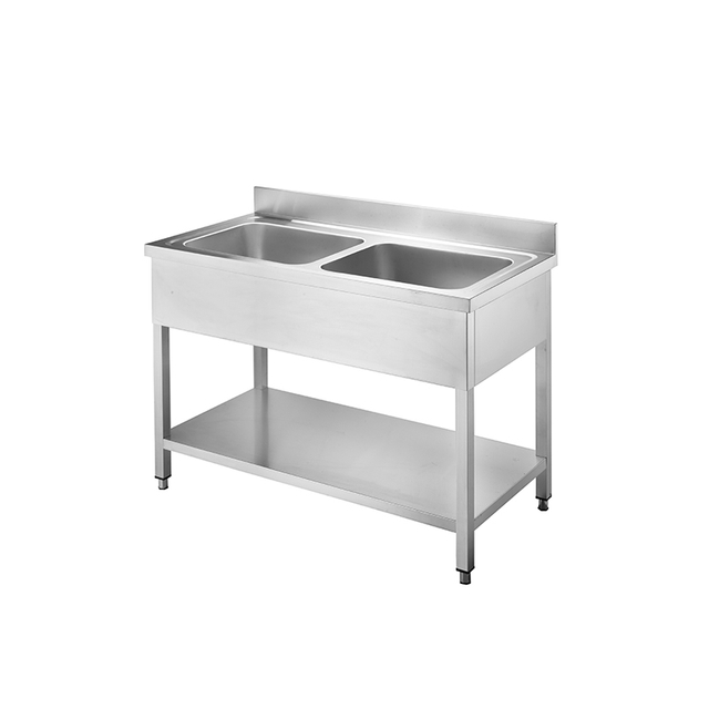 Stainless Steel Sink Units for Commercial Use Double Sink