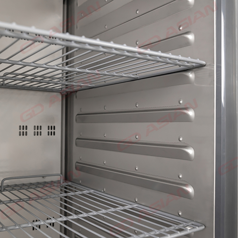 European 550L Upright Cabinet with Integrated Stamped Liner