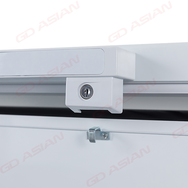 Compact Deep Chest Freezer with Removable Basket White