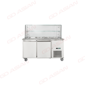 Energy-Efficient Marble Worktop Line Preparation Table for Easy Cleaning