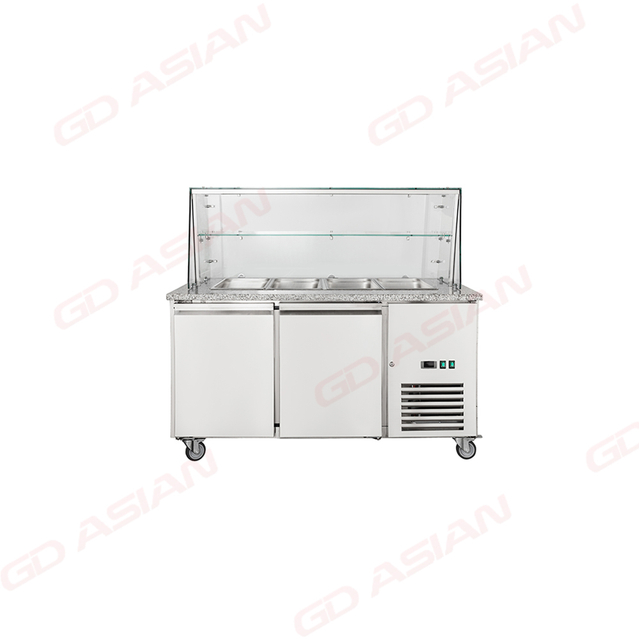 Energy-Efficient Marble Worktop Line Preparation Table for Easy Cleaning