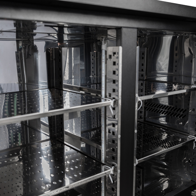 Premium Commercial Kitchen Refrigeration Equipment Backbar Style Counter