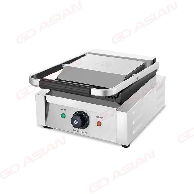 Commercial Electric Contact Grill with Cast Iron Plate