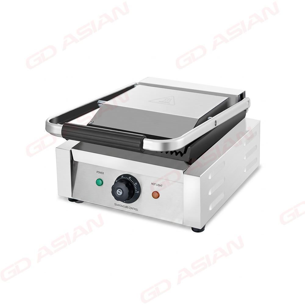 Commercial Electric Contact Grill with Cast Iron Plate