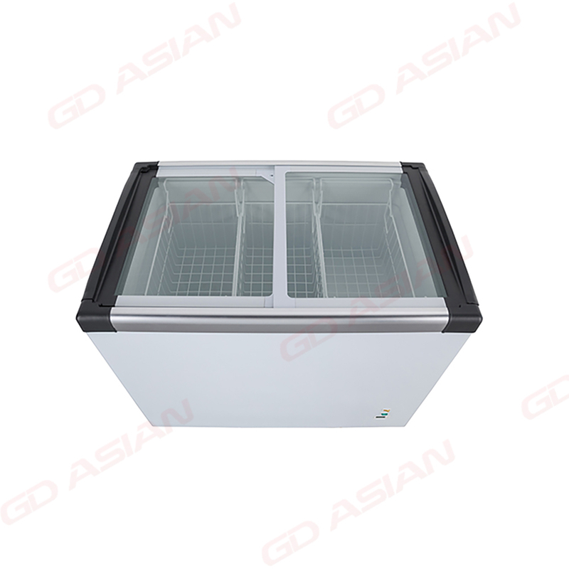 Sliding Transparent Lid Commercial Deep Chest Freezer